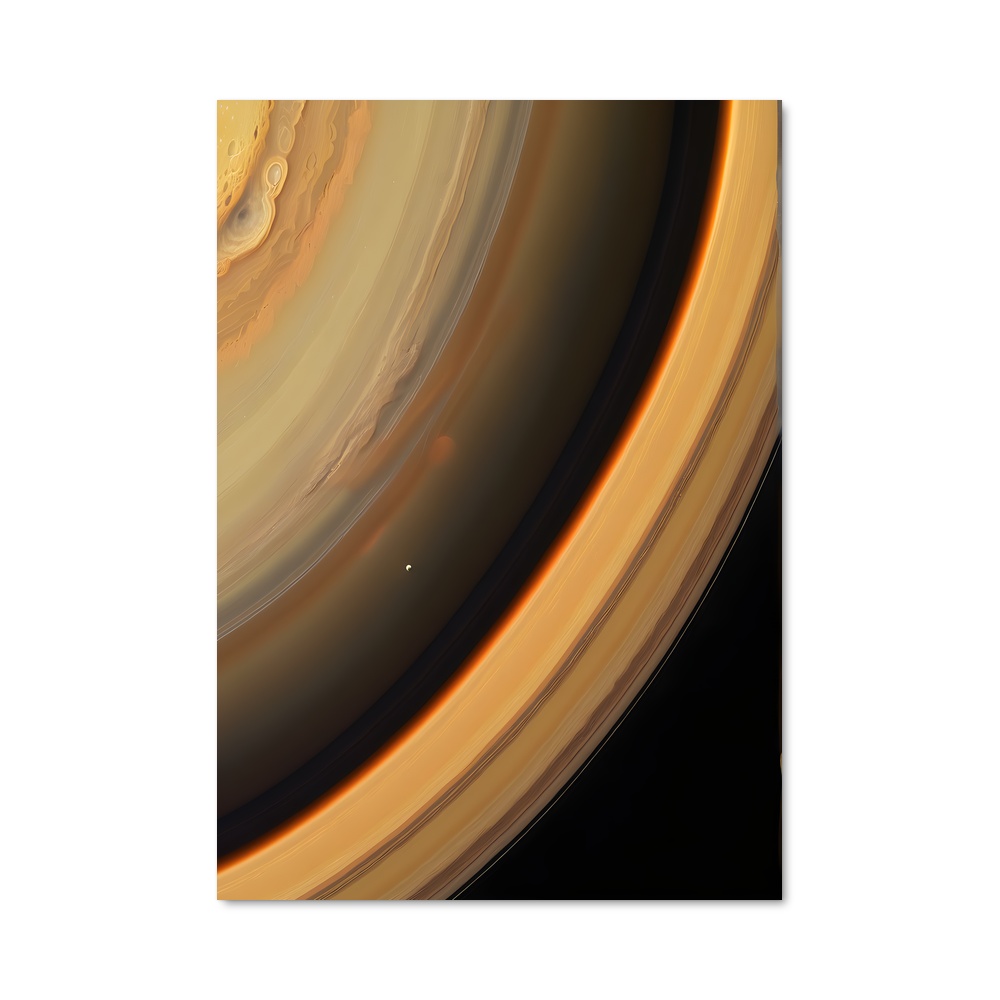 Poster magnifiques anneaux de Saturne